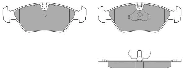 Brake Pad Set, disc brake (FBP-0494)
