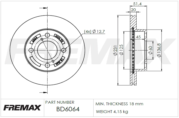 Brake Disc (BD-6064)