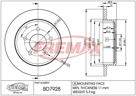 Brake Disc (BD-7928)