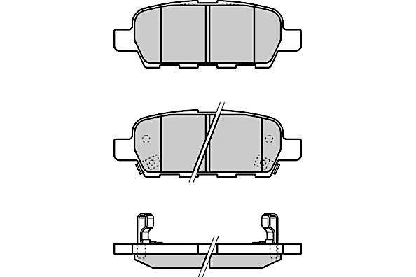 Brake Pad Set, disc brake (FBP-1914)