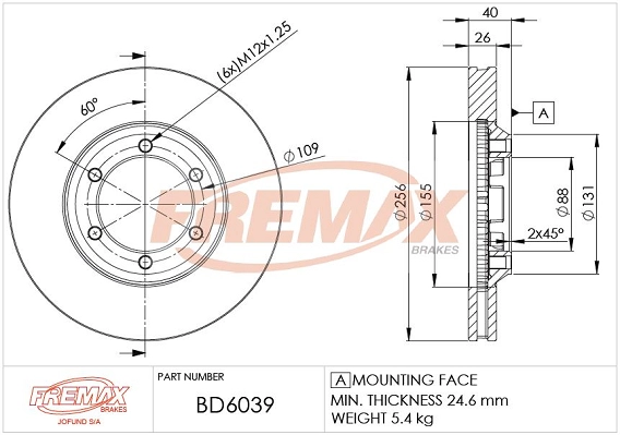Brake Disc (BD-6039)
