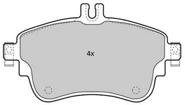 Brake Pad Set, disc brake (FBP-1881)
