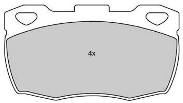 Brake Pad Set, disc brake (FBP-1754)