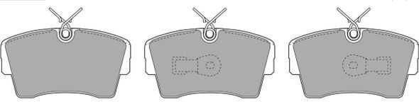 Brake Pad Set, disc brake (FBP-0678)