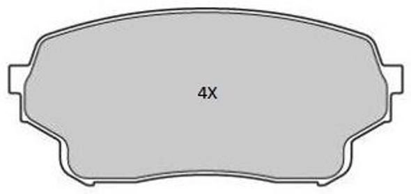 Brake Pad Set, disc brake (FBP-1803)