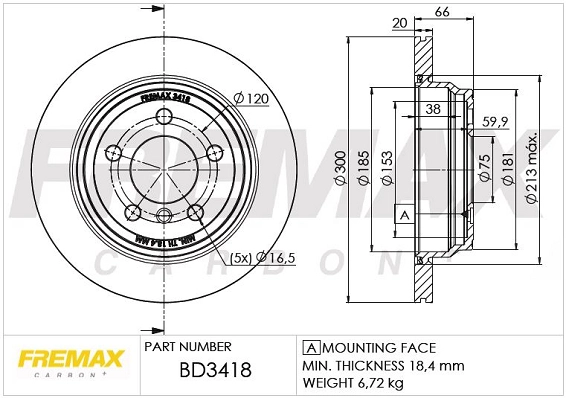 Brake Disc (BD-3418)