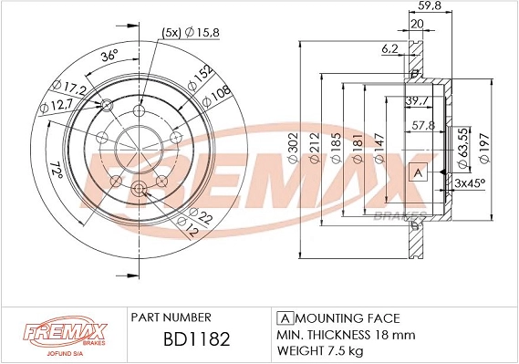 Brake Disc (BD-1182)