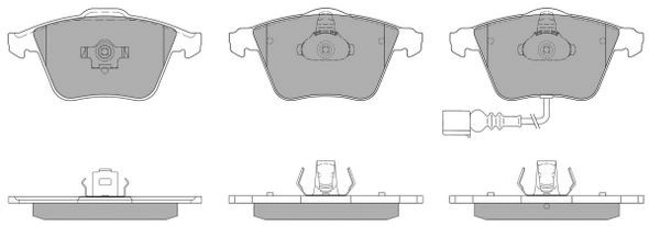 Brake Pad Set, disc brake (FBP-1303)