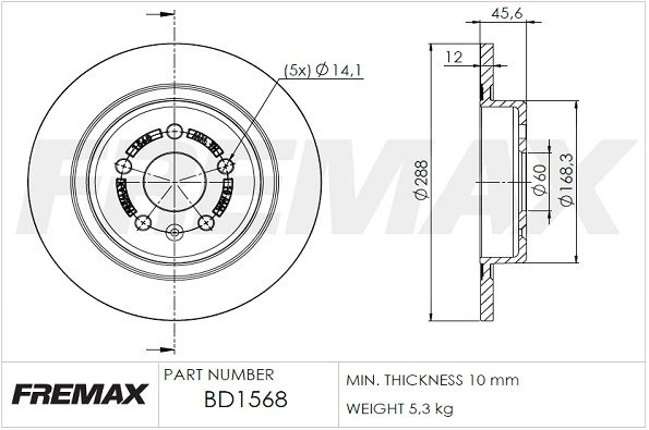 Brake Disc (BD-1568)