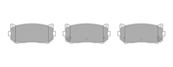 Brake Pad Set, disc brake (FBP-1600)