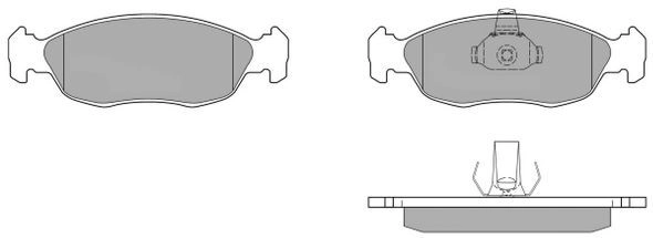 Brake Pad Set, disc brake (FBP-0902-01)