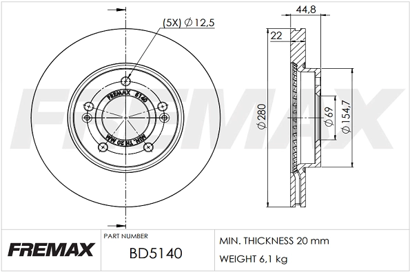 Brake Disc (BD-5140)