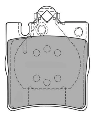 Brake Pad Set, disc brake (FBP-1142)