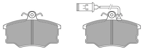 Brake Pad Set, disc brake (FBP-0581)