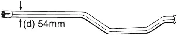 Repair Pipe, catalytic converter (889-171)