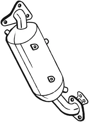 Soot/Particulate Filter, exhaust system (097-316)