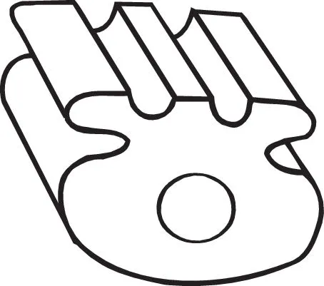 Rubber Strip, exhaust system (255-795)