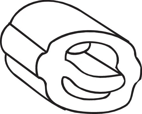 Rubber Strip, exhaust system (255-919)