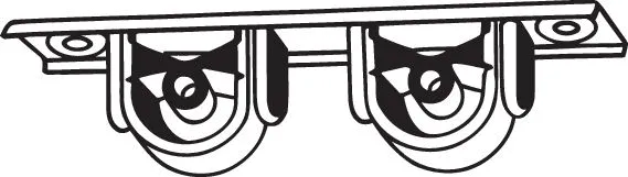 Rubber Strip, exhaust system (255-503)