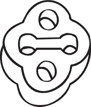 Rubber Strip, exhaust system (255-507)