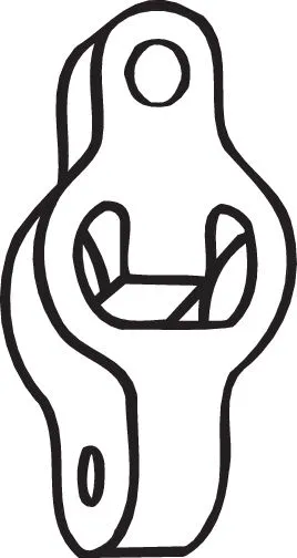 Rubber Strip, exhaust system (255-042)