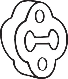Rubber Strip, exhaust system (255-170)