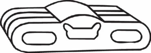 Rubber Strip, exhaust system (255-911)