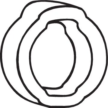 Rubber Strip, exhaust system (255-356)