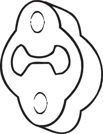 Rubber Strip, exhaust system (255-623)