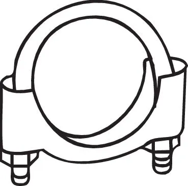 Clamping Piece, exhaust system (250-265)