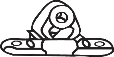 Rubber Strip, exhaust system (255-025)