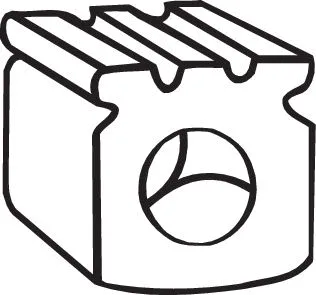 Rubber Strip, exhaust system (255-045)