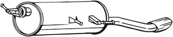 Rear Muffler (190-091)