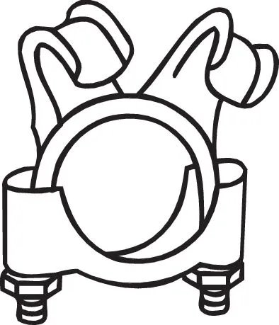 Clamping Piece, exhaust system (251-056)