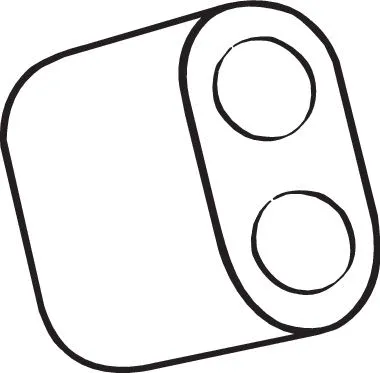 Rubber Strip, exhaust system (255-819)