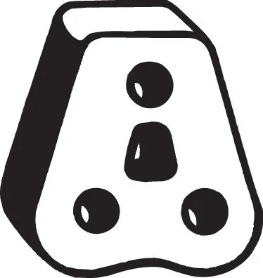 Rubber Strip, exhaust system (255-005)