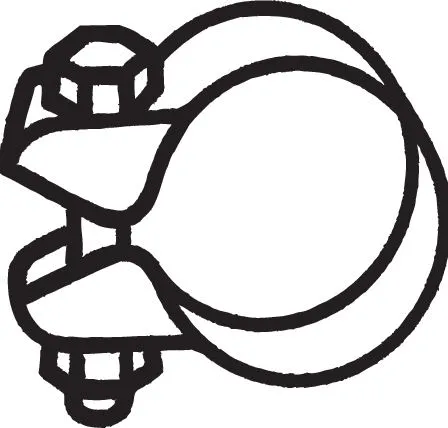 Clamping Piece, exhaust system