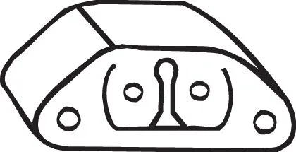 Rubber Strip, exhaust system (255-973)