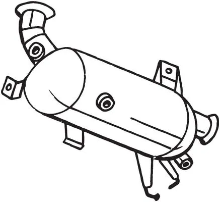 Soot/Particulate Filter, exhaust system (097-580)