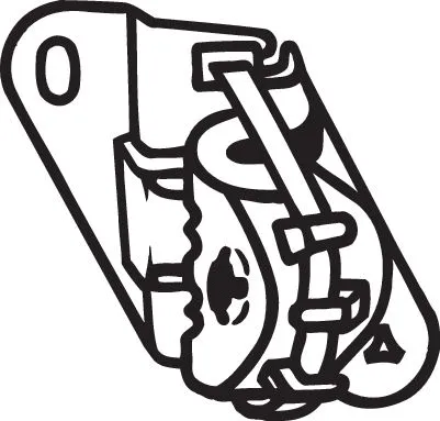 Rubber Strip, exhaust system (255-172)
