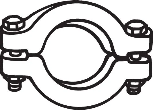 Clamping Piece, exhaust system (254-300)