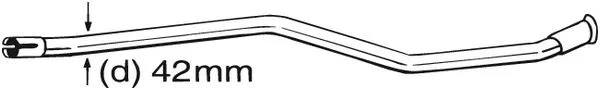 Repair Pipe, catalytic converter (889-533)
