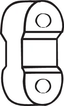 Rubber Strip, exhaust system (255-746)