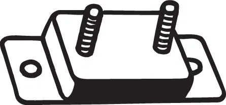 Rubber Strip, exhaust system (255-262)
