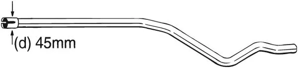 Repair Pipe, catalytic converter (889-461)