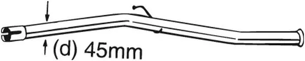Repair Pipe, catalytic converter (889-165)