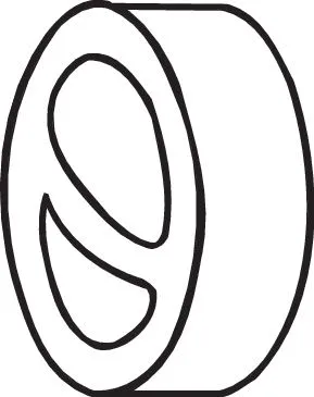 Rubber Strip, exhaust system (255-766)