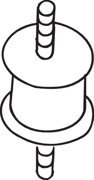 Rubber Strip, exhaust system (255-473)