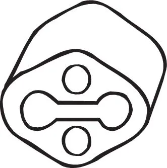 Rubber Strip, exhaust system (255-891)