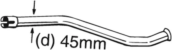 Repair Pipe, catalytic converter (889-150)